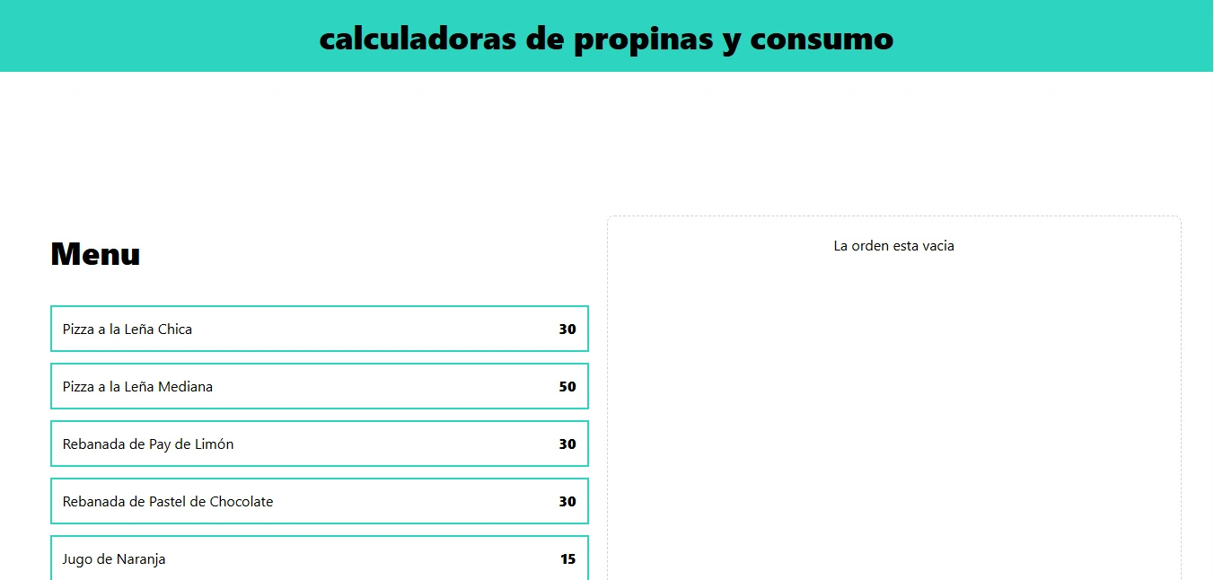 Calculadora de propinas